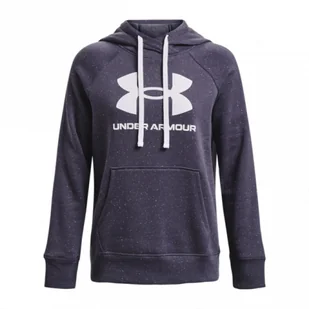 Damska bluza dresowa nierozpinana z kapturem UNDER ARMOUR Rival Fleece Logo Hoodie - Bluzy sportowe damskie - miniaturka - grafika 1