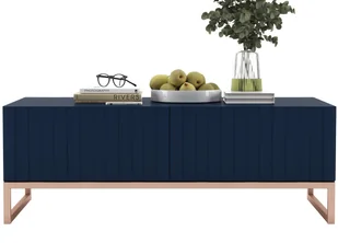 Nowoczesny Stolik kawowy Glamour prostokątny elegancka ława Granatowy Mat 110 cm - Ławy i stoliki kawowe - miniaturka - grafika 1