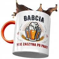 Kubki - Kubek Pomarańczowy Dla Babci Babuni na Dzień Babci z Nadrukiem ze Zdjęciem+ Opakowanie na prezent (wzór 01) - miniaturka - grafika 1