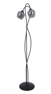 Czarno-grafitowa elegancka lampa podłogowa - A569 Wizaro - Lampy stojące - miniaturka - grafika 1