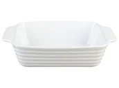 Naczynia żaroodporne - ERNESTO® Zestaw form do zapiekania / forma do zapiekania, kamionka szkliwiona (Duża, biała) - miniaturka - grafika 1
