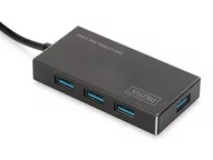 Adaptery i przejściówki - Digitus HUB/Koncentrator 4-portowy USB 3.0 SuperSpeed, aktywny, aluminium DA-70240-1 - miniaturka - grafika 1