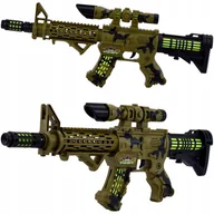 Zabawki militarne - KARABIN PISTOLET ZABAWKA DŹWIĘK SYGNAŁOWY DLA DZIECI DŹWIĘKOWY ŚWIECI - miniaturka - grafika 1