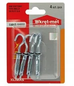 Inne akcesoria audio-wideo - Hak Sufitowy Molly Z Kołkami Stalowymi 4X32 Mm 4 Szt - miniaturka - grafika 1