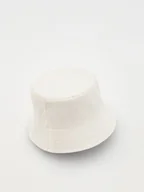 Czapki dla dzieci - Reserved - Dwustronny bucket hat - biały - miniaturka - grafika 1