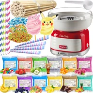 Inne urządzenia gastronomiczne - Maszyna do Waty Cukrowej + Cukier 12x 100g Saszetki+ Patyki+ Posypki Zestaw - miniaturka - grafika 1