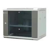 Akcesoria do serwerów - EmiterNet Szafa wiszaca niedzielona 19" 9U, drzwi blacha/szkło, 600×450×500mm szer./gł./wys. - miniaturka - grafika 1