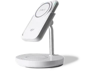 Powerbanki - Ładowarka indukcyjna z powerbankiem ISY IMC-5210 2w1 - miniaturka - grafika 1