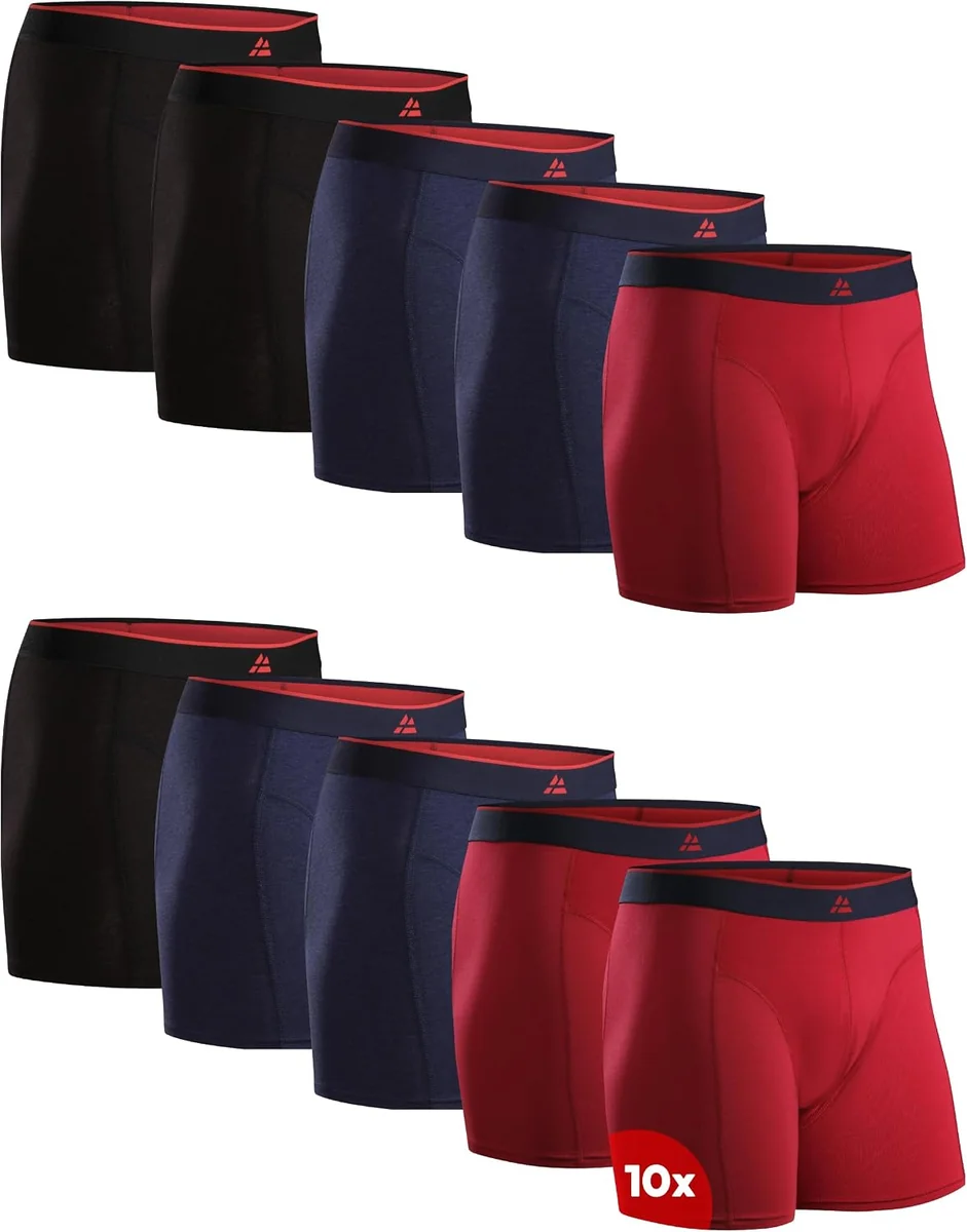 Bokserki bambusowe męskie 10-pack rozmiar 3XL oddychające