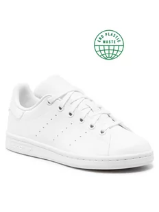 adidas Buty Stan Smith J FX7520 Ftwwht/Ftwwht/Ftwwht - Sneakersy damskie - miniaturka - grafika 1