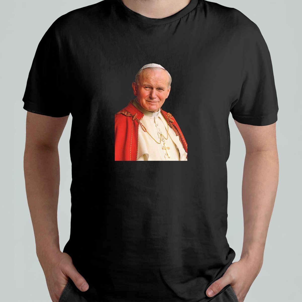 MĘSKI T-SHIRT Koszulka Papież Jan Paweł 2 Pope