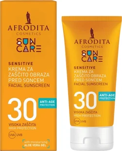 Afrodita Afrodita Sun Care Sensitive SPF30 Krem Przeciwsłoneczny Do Twarzy - Balsamy i kremy do opalania - miniaturka - grafika 1
