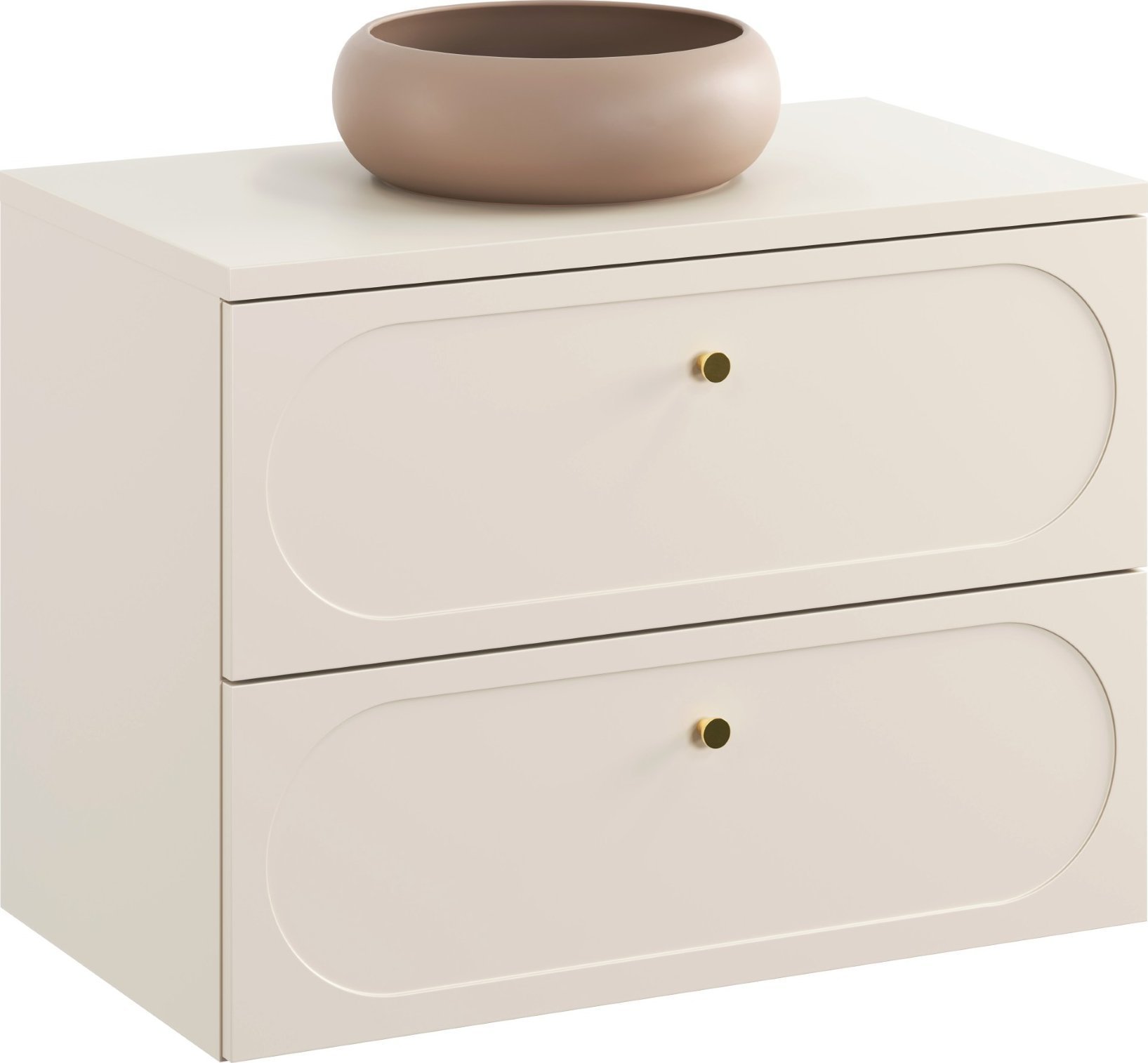 Zestaw meblowy 80cm z blatem i umywalką nablatową Wiki