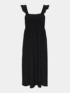 Sukienki - Pieces Sukienka letnia Luna 17147176 Czarny Slim Fit - miniaturka - grafika 1