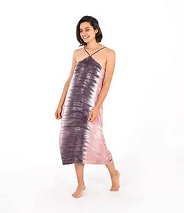Hurley Sukienka damska w Dipped Midi Dress szary szary S 3HCZ8461 - Sukienki - miniaturka - grafika 1