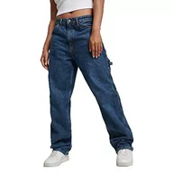 Spodnie damskie - Superdry Vintage Carpenter Jean Spodnie damskie, Palms Dark Blue, 30W / 30L - miniaturka - grafika 1