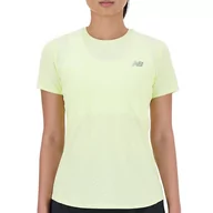 Koszulki sportowe damskie - Koszulka New Balance WT41281LLT - zielona - miniaturka - grafika 1