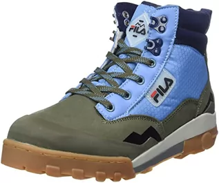 Kozaki damskie - FILA Damskie Grunge II O mid wmn modne kozaki, Loden Green-Adriatic Blue, 42 EU - grafika 1