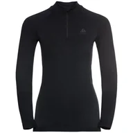 Koszulki i topy damskie - Koszulka termoaktywna damska ODLO Performance Warm half-zip turtelneck top - miniaturka - grafika 1