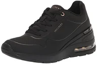 Trampki damskie - Skechers Damskie tenisówki Million Air, czarne, 5,5 UK - miniaturka - grafika 1