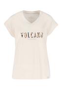 Bluzki damskie - Koszulka z dekoltem V, Comfort Fit, T-STROKE - Volcano - miniaturka - grafika 1
