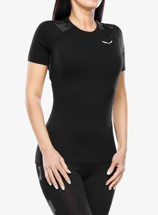 Koszulka damska Salewa Cristallo Warm AMR T-Shirt - black - Koszulki i topy damskie - miniaturka - grafika 1