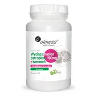 Suplementy naturalne - Aliness Wyciąg z Nasion Ostropestu z Karczochem (Regeneracja Wątroby) 100 kapsułek wegetariańskich - miniaturka - grafika 1