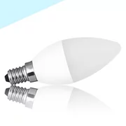 Żarówki LED - Żarówka SMD LED C37 E14 mały gwint 4W=40W 350lm biała zimna - miniaturka - grafika 1