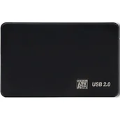 Obudowy i kieszenie na dyski twarde - Qoltec OBUDOWA NA DYSK HDD/SSD 2.5" SATA3 | USB2.0 | CZARNY 2_327887 - miniaturka - grafika 1