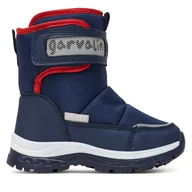 Buty dla chłopców - Śniegowce Garvalin 251845 D Granatowy - miniaturka - grafika 1