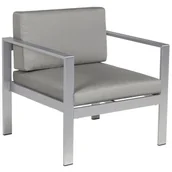 Fotele i krzesła ogrodowe - Fotel Ogrodowy Ciemnoszary Salerno - miniaturka - grafika 1