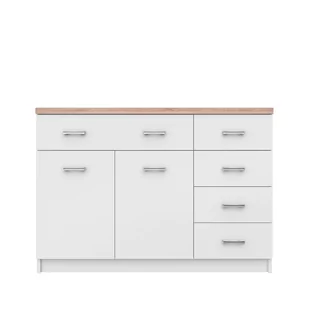 Komoda 2D5S Top Mix Biały Mebel Bos Biały - Komody - miniaturka - grafika 1