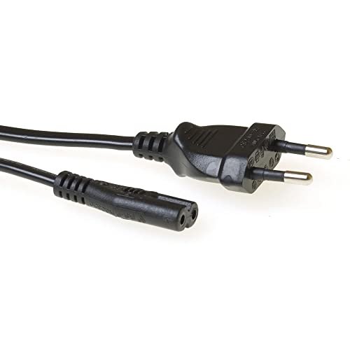 ACT C7 AK5020 kabel sieciowy 1,5 m, euro kabel zasilający C7, wtyczka euro na gniazdo C7, kabel do małych urządzeń PS4/PS5, TV, drukarka AK5020