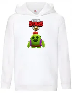 Bluzy dla dziewczynek - Bluza dzieci��ca z gr�� Brawl Stars posta�� Zadymiarz Spike dla gracza - miniaturka - grafika 1