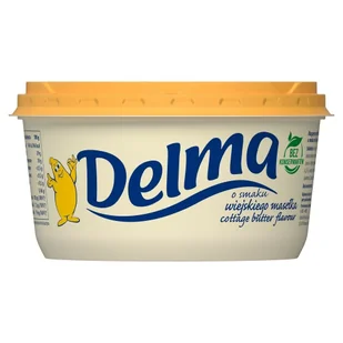 Delma - Margaryna półtłusta 39% o smaku wiejskiego masełka - Masło i margaryna - miniaturka - grafika 1
