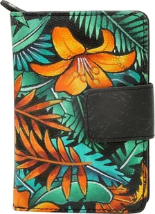 Rovicky Skórzany damski portfel Rovicky R-N109-ART-20 NoSize - Portfele - miniaturka - grafika 1