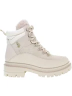 Botki damskie - U.S. Polo Assn. Botki w kolorze kremowym - miniaturka - grafika 1