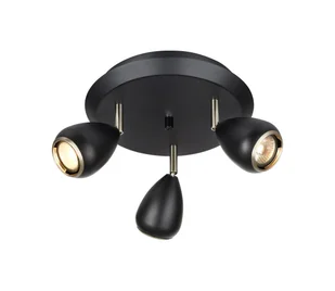 Markslojd Plafon LAMPA sufitowa BIKE 107337 okrągła OPRAWA metalowa regulowane reflektorki czarne 107337 - Lampy sufitowe - miniaturka - grafika 5