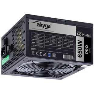 Akyga Zasilacz PRO AK-P3-650 (650 W; Pasywne; 120 mm) 2_195363 - Zasilacze awaryjne UPS - miniaturka - grafika 1