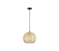 Lampy sufitowe - Immax 08258L - Żyrandol na lince PELO 1xE27/40W/230V śr. 30 cm rattan - miniaturka - grafika 1