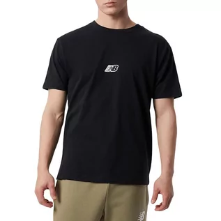Koszulki sportowe męskie - Koszulka New Balance MT23514BK - czarna - grafika 1