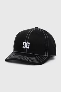Czapki męskie - DC czapka z daszkiem bawełniana kolor czarny z aplikacją - grafika 1