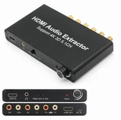 Adaptery i przejściówki - Ekstraktor Audio z Hdmi do Hdmi + 5.1 Chinch - miniaturka - grafika 1