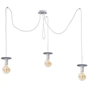 KET Wisząca LAMPA pająk loftowa OPRAWA metalowy ZWIS pająk szary KET276 - Lampy sufitowe - miniaturka - grafika 1