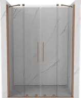 Ścianki i drzwi prysznicowe - Mexen Velar Duo drzwi prysznicowe rozsuwane 150 cm, transparent, miedź szczotkowana - 871-150-000-02-65 - miniaturka - grafika 1