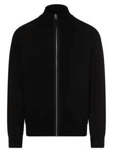 Jack & Jones - Kardigan męski  JCOSpace, czarny - Swetry męskie - miniaturka - grafika 1