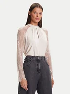 Bluzki damskie - Vero Moda Bluzka Milla 10334620 Beżowy Loose Fit - miniaturka - grafika 1