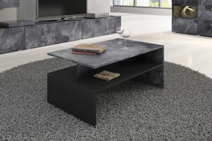 Stolik kawowy Baros 99 - schiefer / czarny - Ławy i stoliki kawowe - miniaturka - grafika 5