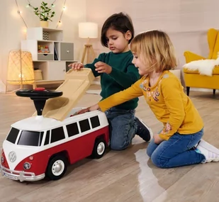 BIG Jeździk Volkswagen Van Samochód Auto dla Dzieci + Dźwięk - Jeździki dla dzieci - miniaturka - grafika 3