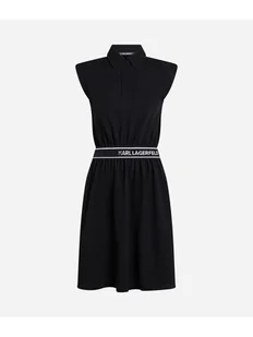 KARL LAGERFELD Sukienka codzienna A2W13038 Czarny Regular Fit - Sukienki - miniaturka - grafika 1
